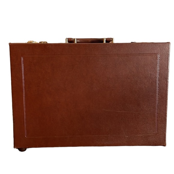 Vintage Sebco Briefcase Attaché Case Brown with Lock - Picture 9 of 17